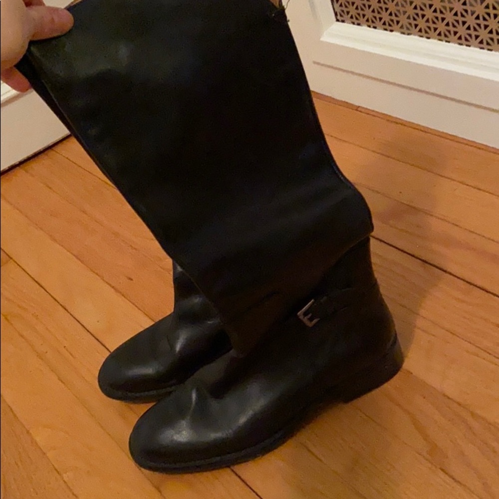 Zara Faux Leather Riding Boots